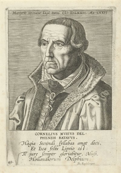 Cornelis Musius by Philip Galle
